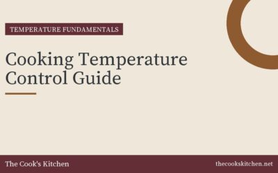 Cooking Temperature Control Guide