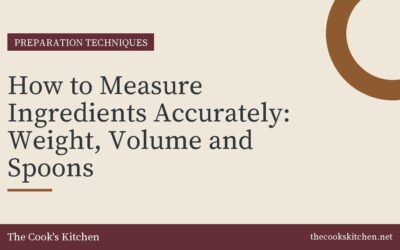 How to Measure Ingredients Accurately: Weight, Volume and Spoons